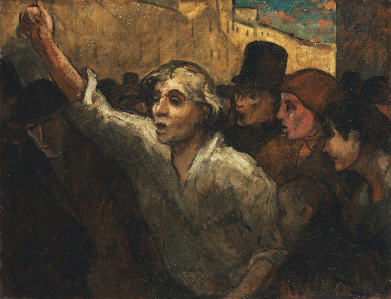 EL LEVANTAMIENTO - HONORÉ DAUMIER 1848