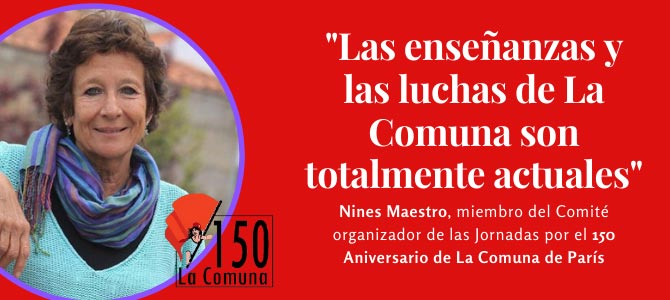 Nines Maestro 150 años de la Comuna