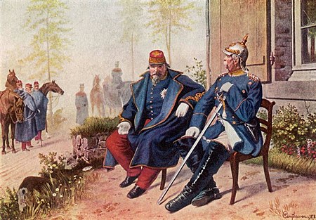 NAPOLEÓN III CON BISMARCK DESPUÉS DE SEDÁN