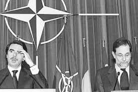 AZNAR EN LA OTAN, CON  SOLANA