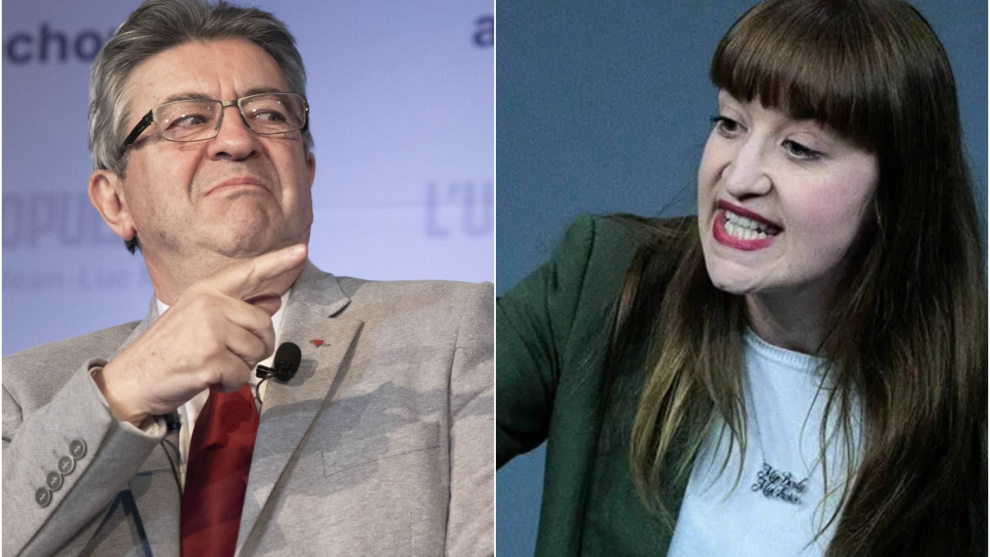 Jean-Luc Mélenchon y Heidi ReichinnekEuropa Press/Reuters