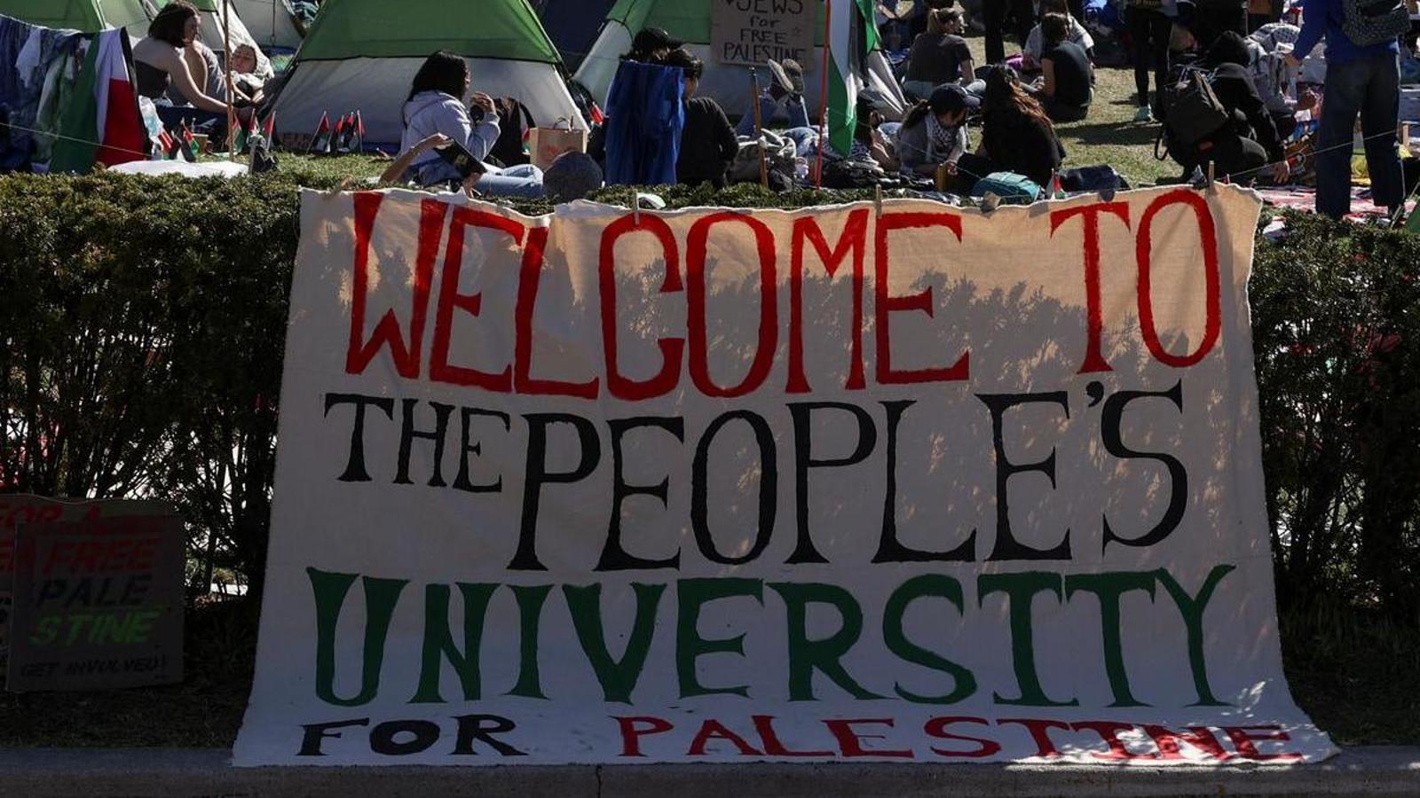 PROTESTAS ANTISIONISTAS EN UNIVERSIDADES USA