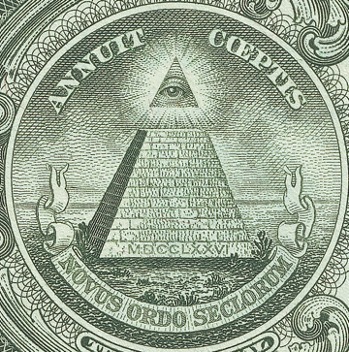 imagen de la piramide del Dolar americano