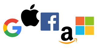 GAFAM Google, Amazon, Facebook, Apple y Microsoft