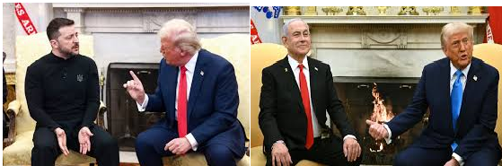 TRUMP CON ZELENSKY TRUMP CON NETANYAHU EN EL DESPACHO OVAL