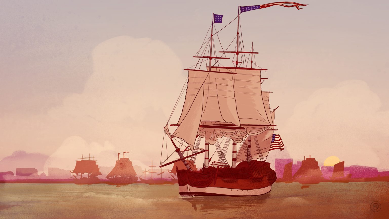 EMPRESS OF CHINA, ILUSTRACIÓN DE ALEX SANTAFÉ PARA THE CHINA PROJECT