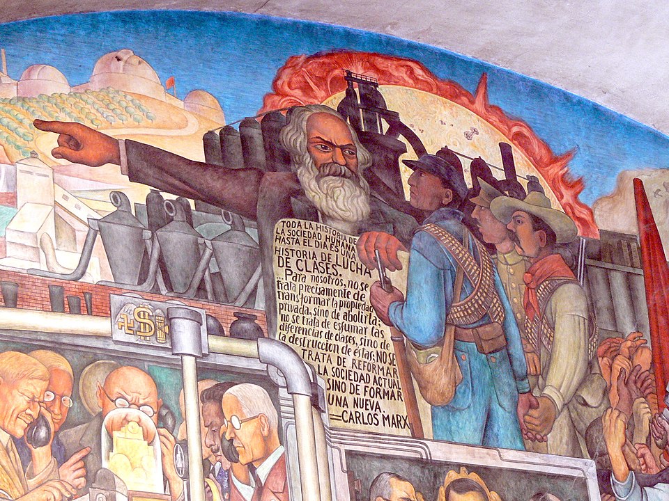 MARX EN UN MURAL DE DIEGO RIVERA WIKIMEDIA COMMONS