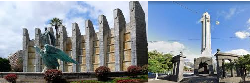 MONUMENTO A FRANCO Y CRUZ DE LOS CAÍDOS (ACTUALES) EN SANTA CRUZ DE TENERIFE