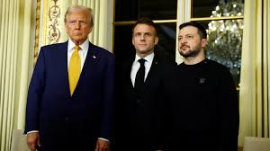 TRUMP MACRON ZELENSKI