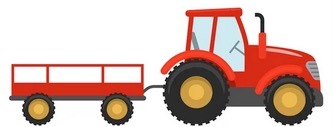Tractor remolca carrito