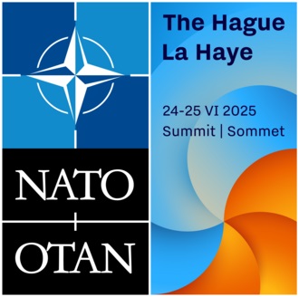 Logo de la Cumbre de la OTAN a realizarse el 24 y el 25 de  junio