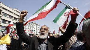 PROTESTAS EN TEHERÁN CONTRA ATAQUES DE ISRAEL