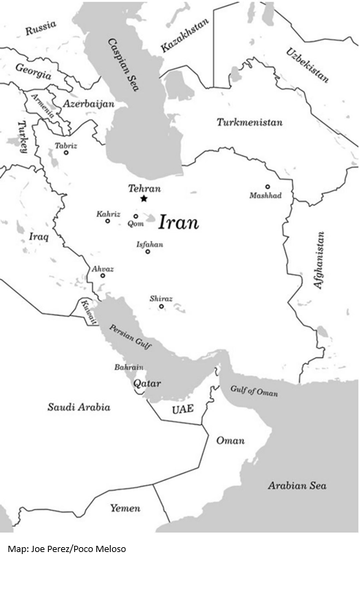 IRÁN MAPA BENJAMIN