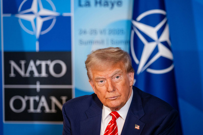 Trump durante la cumbre de la OTAN en La Haya, 25 de junio. OTAN Martijn Beekman