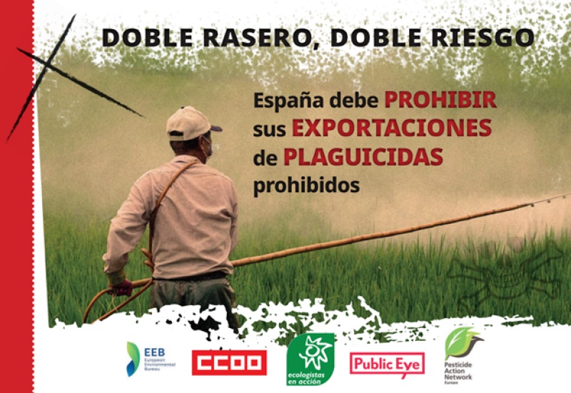 Campaña europea de sindicatos y ONG para que España suspenda la exportación de agrotóxicos