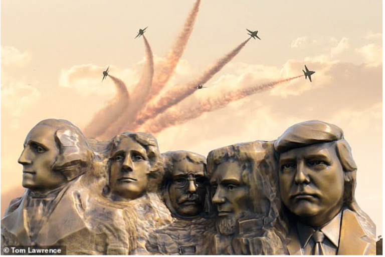 TRUMP EN RUSHMORE