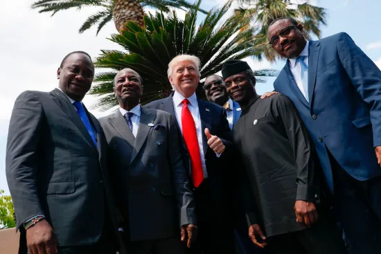 TRUMP CON PRESIDENTES AFRICANOS