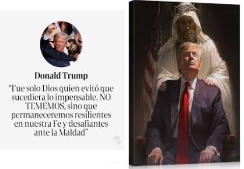 MENSAJE DE TRUMP E IMAGEN DISPONIBLE EN AMAZON