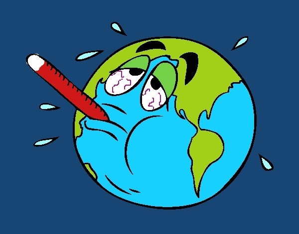 Gran parte del hemisferio norte sufre de temperaturas extremamente altas en el verano 2025. Gráfico Colegio San Juan Bosco.