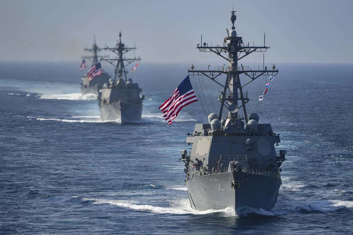 TRES DESTRUCTORES USA FRENTE A VENEZUELA  YAHOO