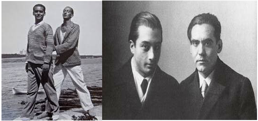 LORCA CON DALÍ Y CON EMILIO ALADRÉN