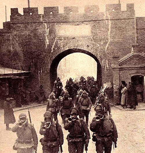 TROPAS JAPONES ENTRAN EN TSITSIHAR 1931