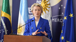 VON DER LEYEN EN MONTEVIDEO, DICIEMBRE 2024 FRANCE 24
