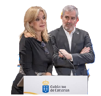 MONZÓN, CONSEJERA DE SANIDAD Y CLAVIJO, PRESIDENTE DEL GOBIERNO DE CANARIAS