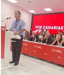 PEDRO ANATAEL MENESES PRESENTANDO LA PROPUESTA EN NOMBRE DE IZQUIERDA SOCIALISTA