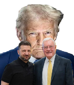 ZELENSKI Y KELLOG, BAJO LA MIRADA DE TRUMP