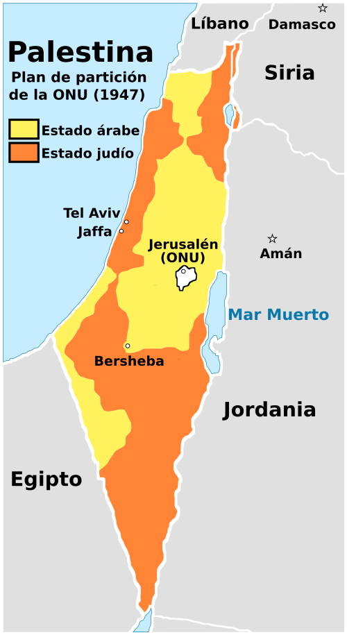 PLAN DE NACIONES UNIDAS DE CREACIÓN DE ESTADOS JUDÍO Y ÁRABE EN PALESTINA (1947)