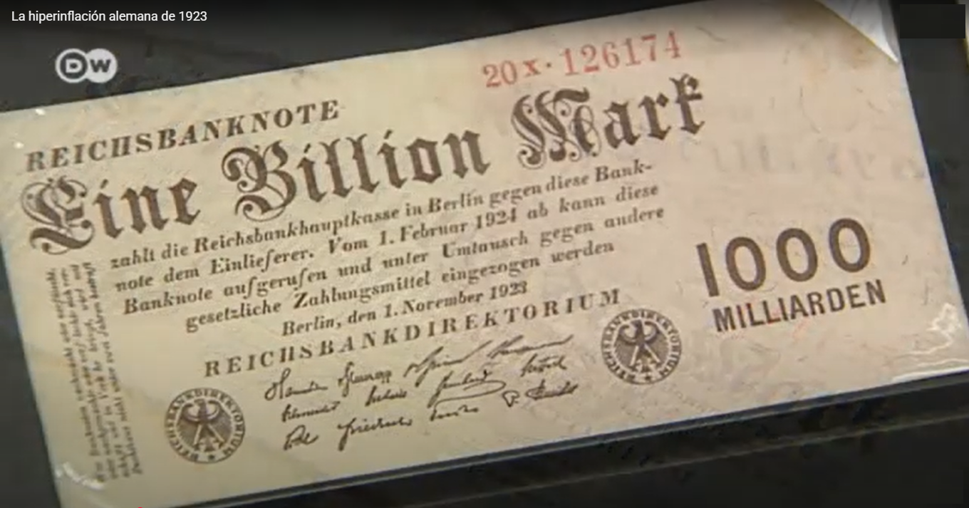 EN 1924, UN BILLÓN DE MARCOS NO BASTABA PARA COMPRAR UN PAN