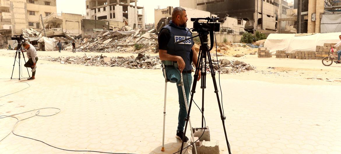 LOS PERIODISTAS EN GAZA SON TESTIGOS Y VÍCTIMAS A LA VEZ - NOTICIAS ONU