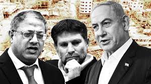 LOS EXTREMISTAS BEN GVIR Y SMOTRICH CON NETANYAHU, UN TRIO GENOCIDA