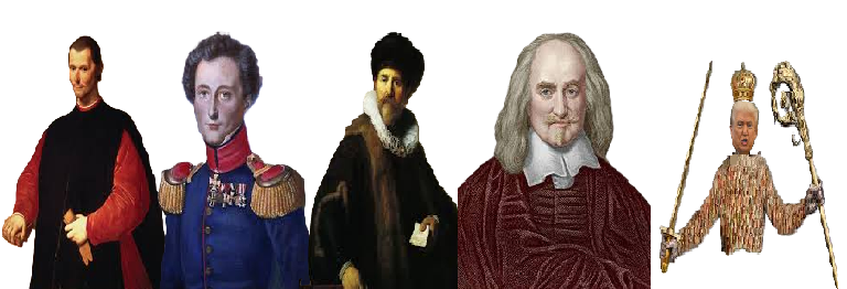 MAQUIAVELO, CLAUSEWITZ, BODIN, HOBBES Y, ACTUALIZADO AL S. XXI, EL LEVIATÁN DE HOBBES