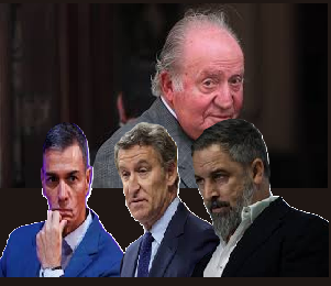 PSOE PP VOX, TODOS CON EL BORBÓN