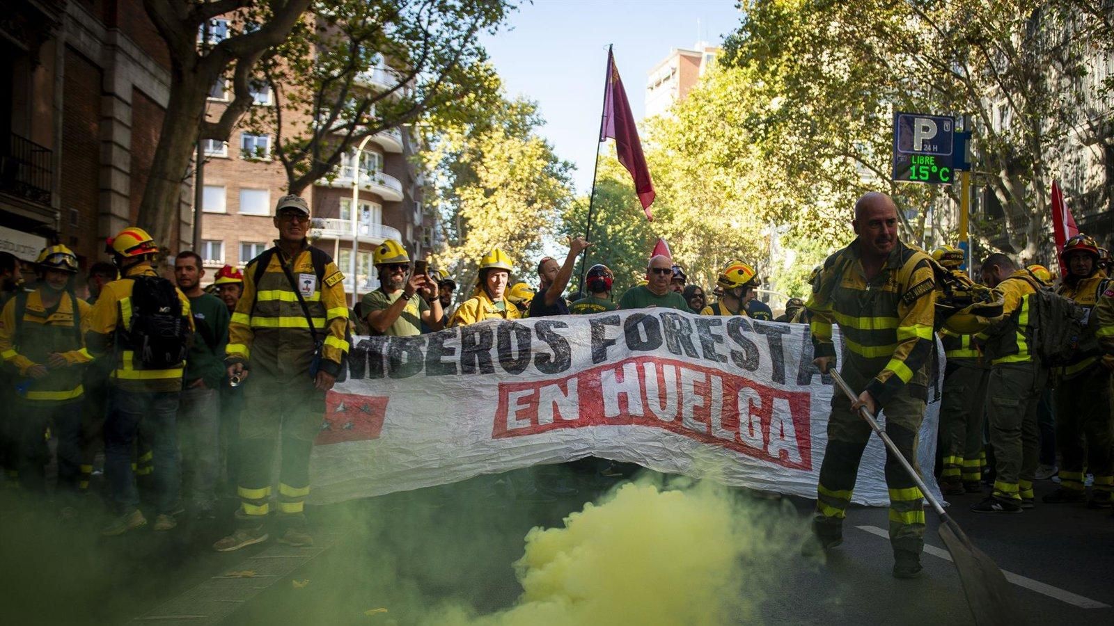 BOMBEROS FORESTALES MADRID 18 OCTUBRE