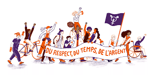 Respeto, más tiempo a disposición e igualdad salarial con los hombres. Reivindicaciones de la movilización feminista en Suiza en  junio 2025. Huelga Feminista