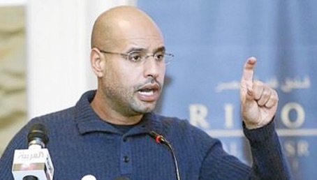 El hijo de Gadafi acusa