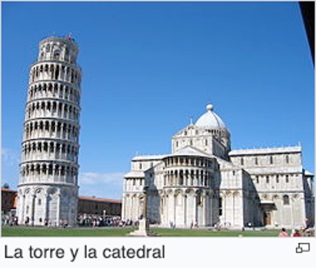 Torre de Pisa y la catedral
