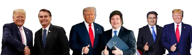 TRUMP CON BOLSONARO, MILEI, HERNÁNDEZ...