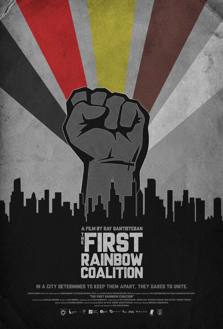 CARTEL DEL DOCUMENTAL DE RAY SANTISTEBAN SOBRE LA COALICIÓN ARCO IRIS