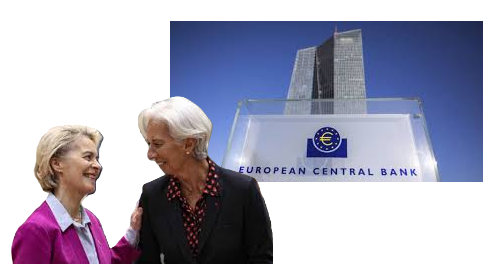 VON DER LEYEN CON LAGARDE, PRESIDENTA DEL BCE