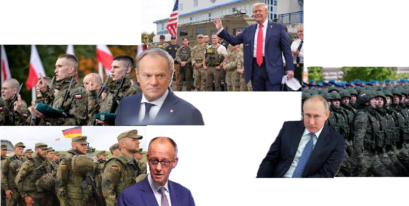 TUSK MERZ PUTIN TRUMP