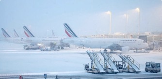 Aeropuerto Charles de Gaulle Paris 7 enero 2026 