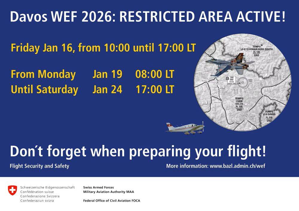 DAVOS 26 RESTRICCIONES AÉREAS