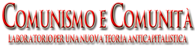 COMUNISMO E COMUNITÁ