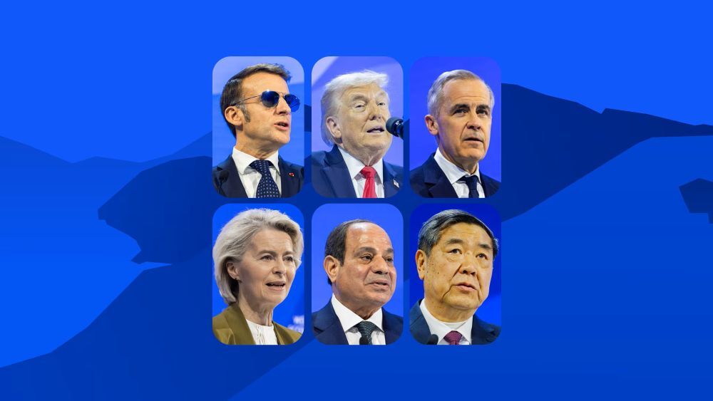 Algunas de las personalidades presentes en Davos en 2026_ Foto del sitio oficial del Foro Económico Mundial.