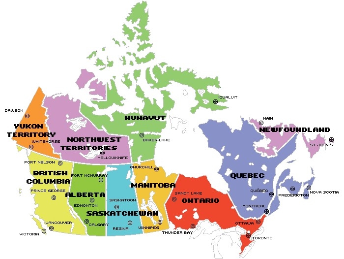 CANADÁ PROVINCIAS