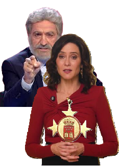 DÍAZ AYUSO, Y SU MEDALLA, AL DICTADO DEL QUE MANDA EN MADRID